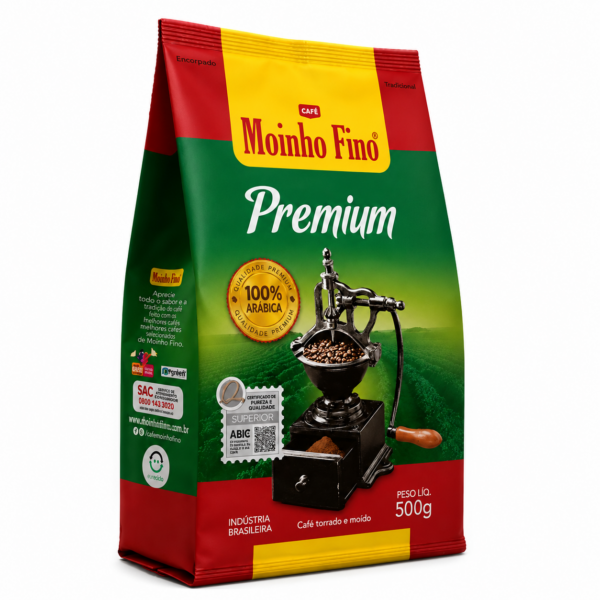 Café Torrado e Moído Moinho Fino Premium 500g