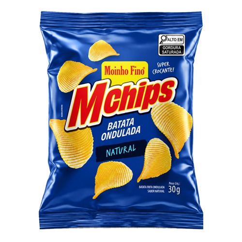 Batata MChips Ondulada 30g - Natural