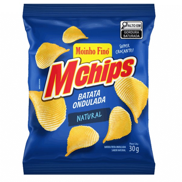 Batata MChips Ondulada 30g - Natural
