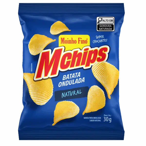 Batata MChips Ondulada 30g - Natural