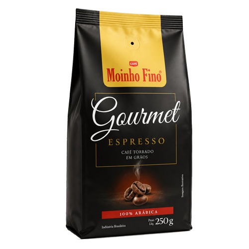 Café Torrado em Grãos Moinho Fino Gourmet Espresso – 250g