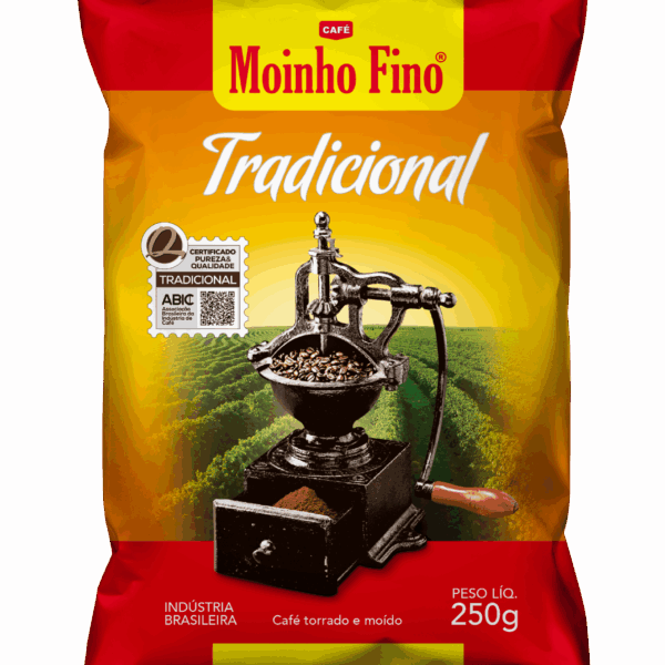 Café Torrado e Moído Moinho Fino Tradicional 250g